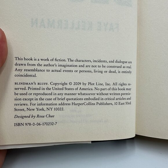 Blindmans Bluff By Faye Kellerman 2009 Hardcover Decker And Lazarus Novel - Picture 3 of 3